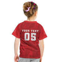 Custom Football 2026 Turkey Kid T Shirt Crescent-Stars Simple Style