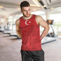 Custom Football 2026 Turkey Men Tank Top Crescent-Stars Simple Style