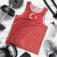 Custom Football 2026 Turkey Men Tank Top Crescent-Stars Simple Style