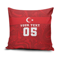 Custom Football 2026 Turkey Pillow Cover Crescent-Stars Simple Style