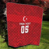 Custom Football 2026 Turkey Quilt Crescent-Stars Simple Style