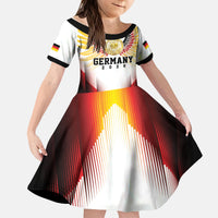 Custom Germany Football 2026 Kid Short Sleeve Dress Deutschland Eagle Wings Special Style