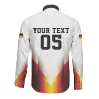 Custom Germany Football 2026 Long Sleeve Button Shirt Deutschland Eagle Wings Special Style