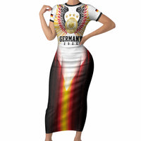 Custom Germany Football 2026 Short Sleeve Bodycon Dress Deutschland Eagle Wings Special Style