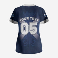 Custom Scotland Rugby 2026 Scrub Top Scottish Thistle Flag Style