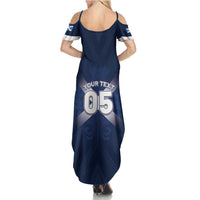 Custom Scotland Rugby 2026 Summer Maxi Dress Scottish Thistle Flag Style