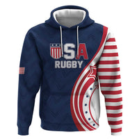 Custom USA Rugby 2026 Zip Hoodie Sporty Style