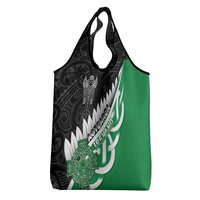 New Zealand And Ireland Rugby Grocery Bag Silver Fern With Celtic Cross