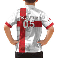 Custom England Rugby Family Matching Off Shoulder Short Dress and Hawaiian Shirt Vintage Style