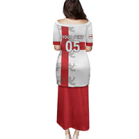 Custom England Rugby Family Matching Puletasi and Hawaiian Shirt Vintage Style