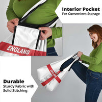 England Rugby Grocery Bag Vintage Style