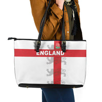 England Rugby Leather Tote Bag Vintage Style