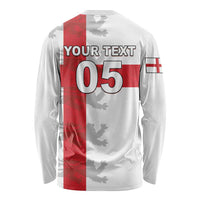 Custom England Rugby Long Sleeve Shirt Vintage Style