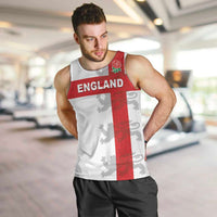 Custom England Rugby Men Tank Top Vintage Style