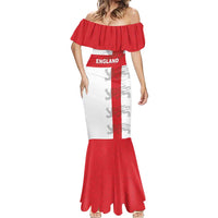 Custom England Rugby Mermaid Dress Vintage Style