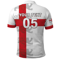 Custom England Rugby Polo Shirt Vintage Style