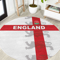 England Rugby Round Carpet Vintage Style