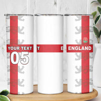 Custom England Rugby Skinny Tumbler Vintage Style