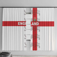England Rugby Window Curtain Vintage Style