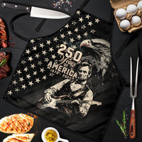 America 250th Anniversary Apron Abraham Lincoln Playing Guitar 4th July