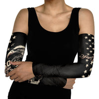 Personalized America 250th Anniversary Arm Sleeves Abraham Lincoln Playing Guitar 4th July