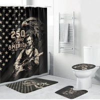 America 250th Anniversary Bathroom Set Abraham Lincoln Playing Guitar 4th July