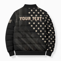 Personalized America 250th Anniversary Bomber Puffer Jacket Abraham Lincoln Playing Guitar 4th July