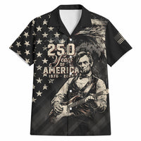 Personalized America 250th Anniversary Hawaiian Shirt Abraham Lincoln Playing Guitar 4th July