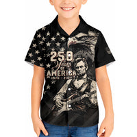 Personalized America 250th Anniversary Hawaiian Shirt Abraham Lincoln Playing Guitar 4th July