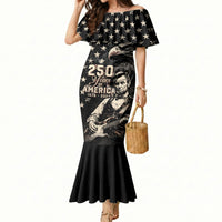 Personalized America 250th Anniversary Mermaid Dress Abraham Lincoln Playing Guitar 4th July