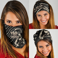 America 250th Anniversary Neck Gaiter Abraham Lincoln Playing Guitar 4th July
