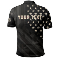Personalized America 250th Anniversary Polo Shirt Abraham Lincoln Playing Guitar 4th July