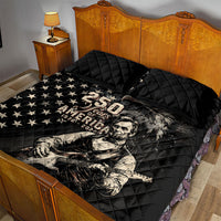 America 250th Anniversary Quilt Bed Set Abraham Lincoln Playing Guitar 4th July