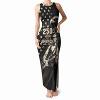 Personalized America 250th Anniversary Tank Maxi Dress Abraham Lincoln Playing Guitar 4th July