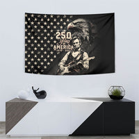 America 250th Anniversary Tapestry Abraham Lincoln Playing Guitar 4th July