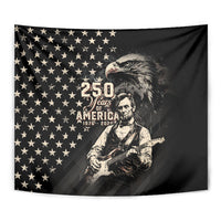 America 250th Anniversary Tapestry Abraham Lincoln Playing Guitar 4th July