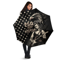 America 250th Anniversary Umbrella Abraham Lincoln Playing Guitar 4th July