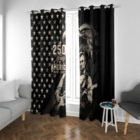 America 250th Anniversary Window Curtain Abraham Lincoln Playing Guitar 4th July