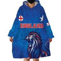 Custom England 2024 Football Wearable Blanket Hoodie Go Champions Lionesses LT05 - Wonder Print Shop