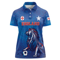 Custom England 2024 Football Women Polo Shirt Go Champions Lionesses LT05 - Wonder Print Shop