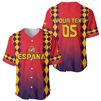 Custom Spain 2024 Football Baseball Jersey Go Champions La Roja Simple Style LT05 - Wonder Print Shop