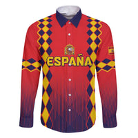 Custom Spain 2024 Football Family Matching Short Sleeve Bodycon Dress and Hawaiian Shirt Go Champions La Roja Simple Style LT05 - Wonder Print Shop