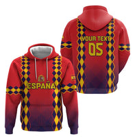 Custom Spain 2024 Football Hoodie Go Champions La Roja Simple Style LT05 - Wonder Print Shop