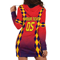 Custom Spain 2024 Football Hoodie Dress Go Champions La Roja Simple Style LT05 - Wonder Print Shop