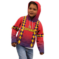 Custom Spain 2024 Football Kid Hoodie Go Champions La Roja Simple Style LT05 - Wonder Print Shop