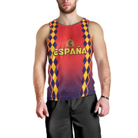 Custom Spain 2024 Football Men Tank Top Go Champions La Roja Simple Style LT05 - Wonder Print Shop