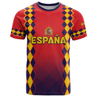 Custom Spain 2024 Football T Shirt Go Champions La Roja Simple Style LT05 - Wonder Print Shop