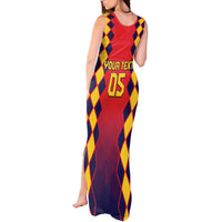 Custom Spain 2024 Football Tank Maxi Dress Go Champions La Roja Simple Style LT05 - Wonder Print Shop