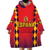 Custom Spain 2024 Football Wearable Blanket Hoodie Go Champions La Roja Simple Style LT05 - Wonder Print Shop