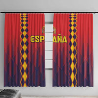 Spain 2024 Football Window Curtain Go Champions La Roja Simple Style LT05 - Wonder Print Shop